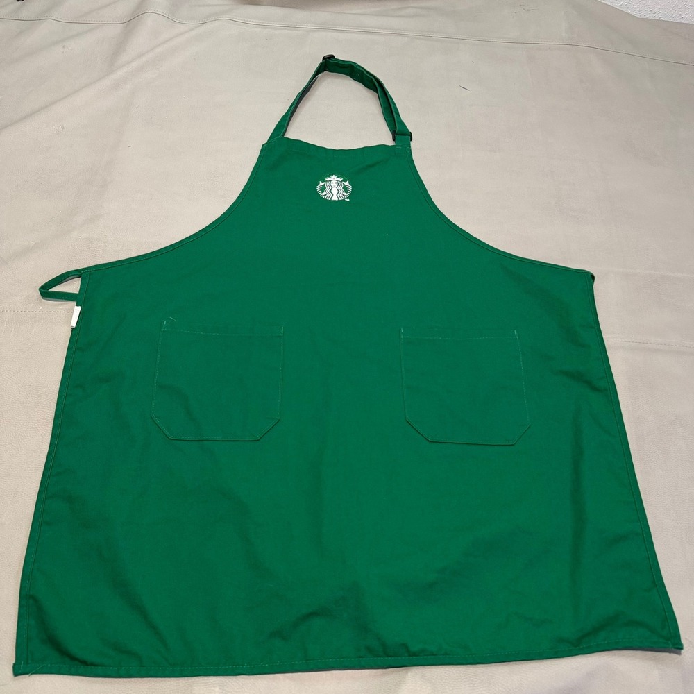 Starbucks Barista Green Apron Official Employee Woerker Uniform Kitchen-7635